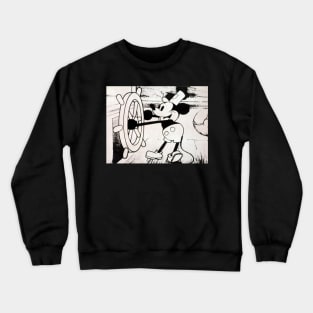 Mickey Mouse Steamboat Willie Crewneck Sweatshirt